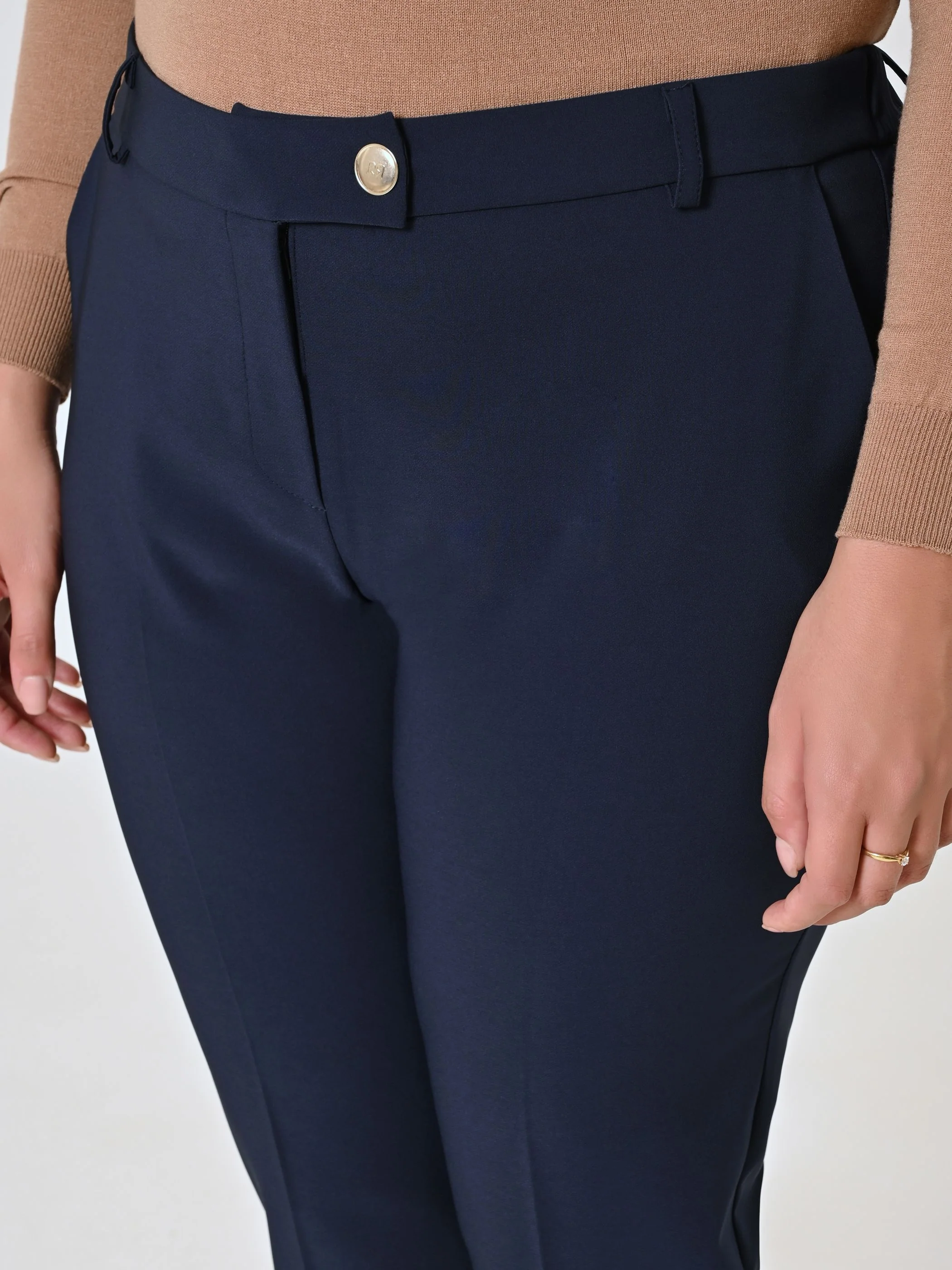 Pantaloni Curvy Straight Blu - Image 3