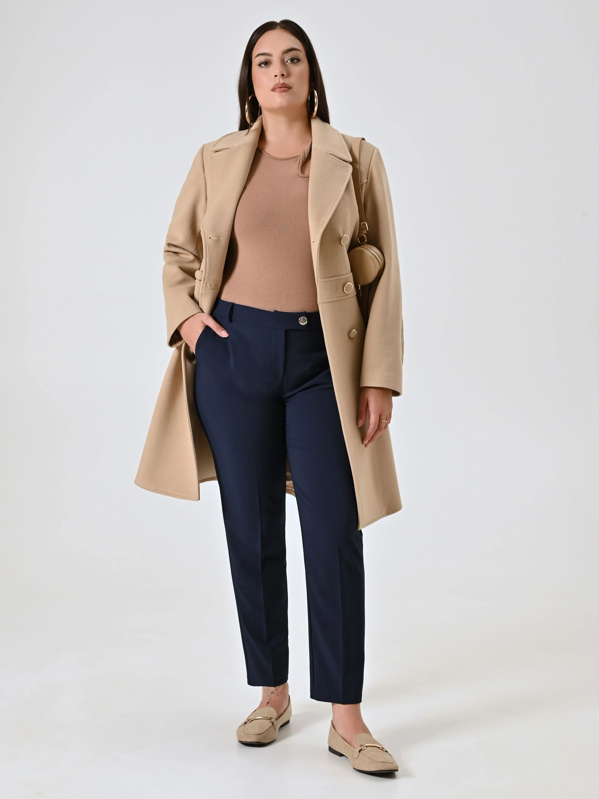 Pantaloni Curvy Straight Blu - Image 6