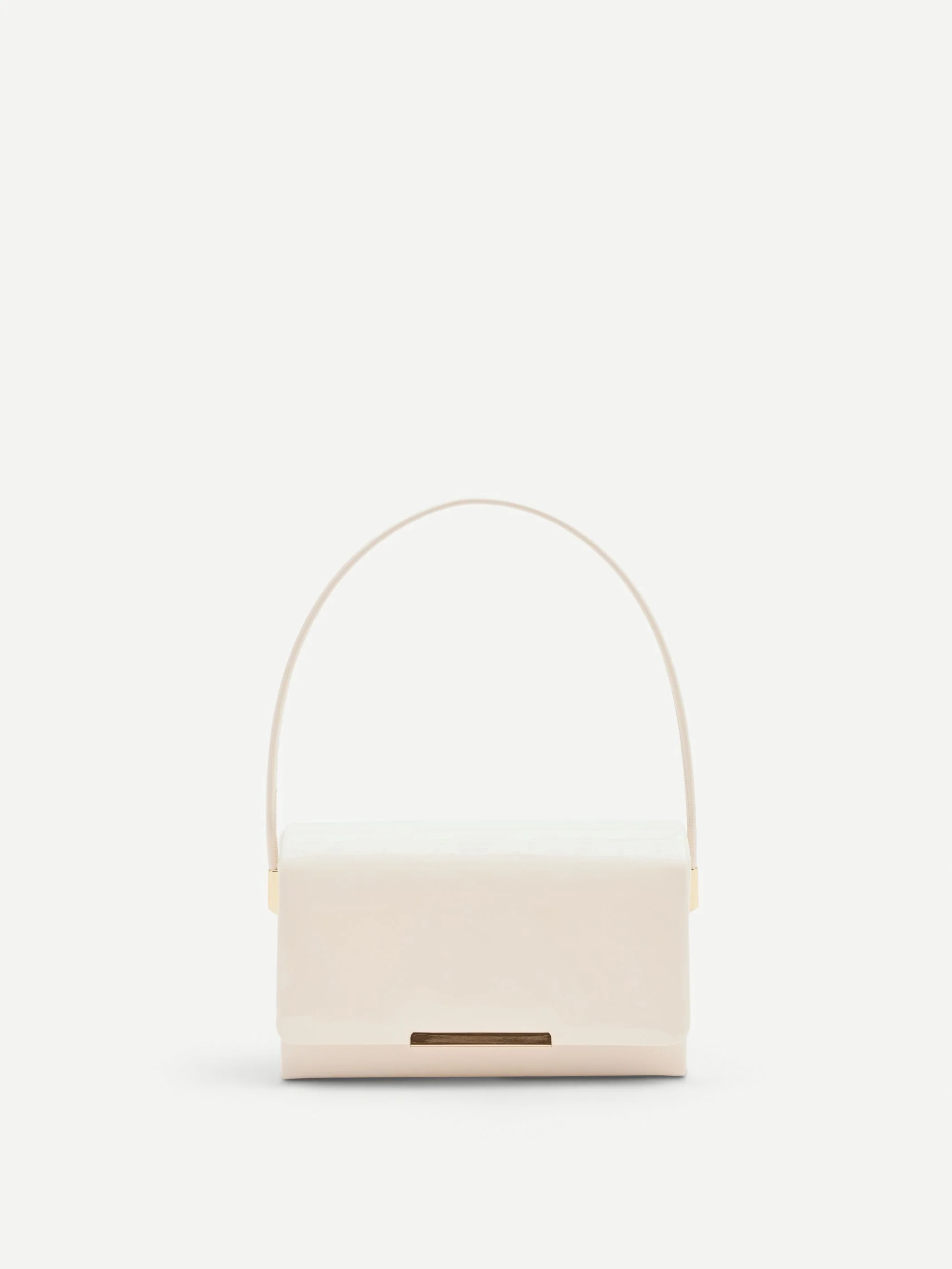 Pochette rigida beige effetto vernice - Image 4