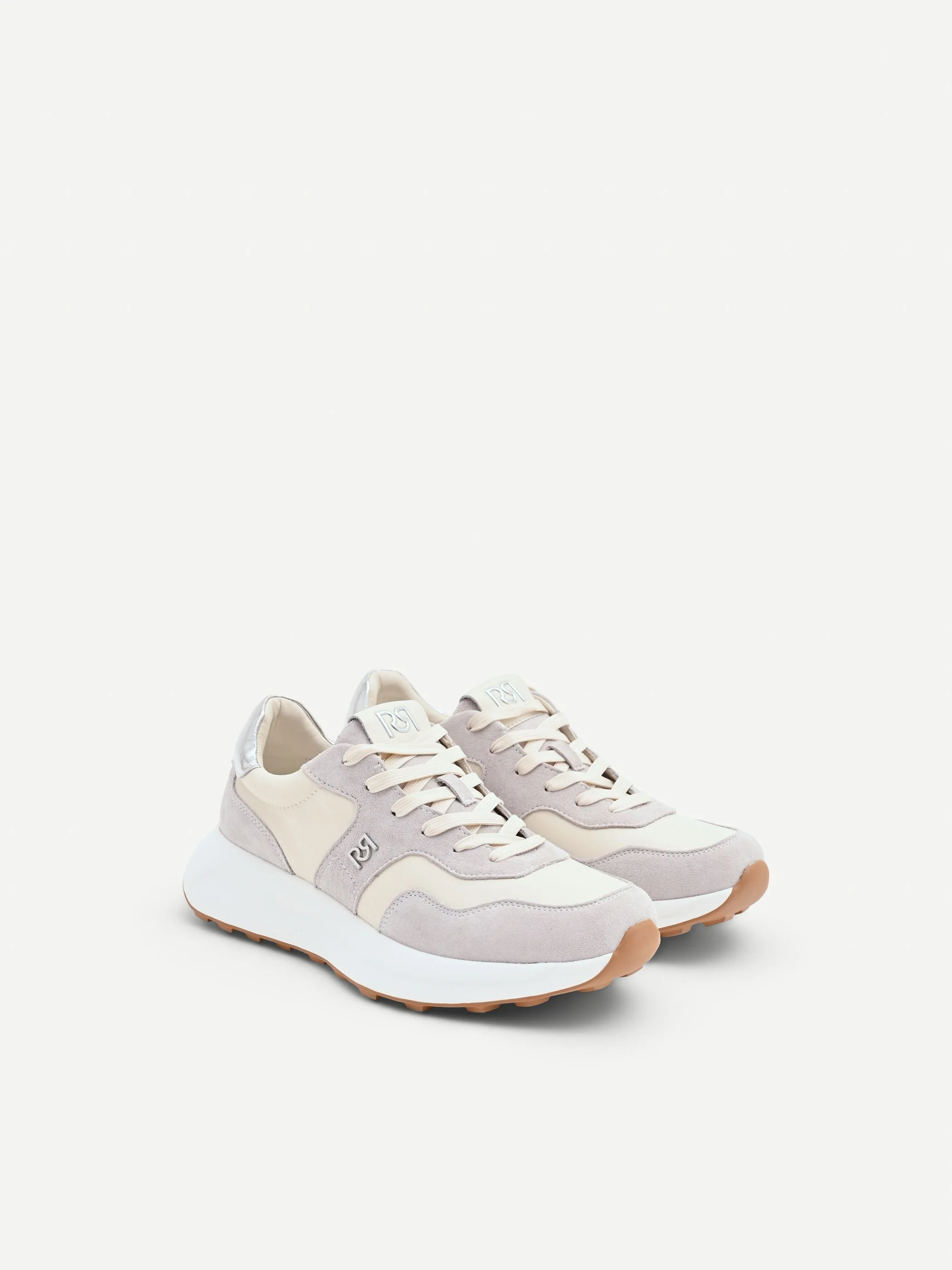 Sneakers con inserti effetto camoscio - Image 2