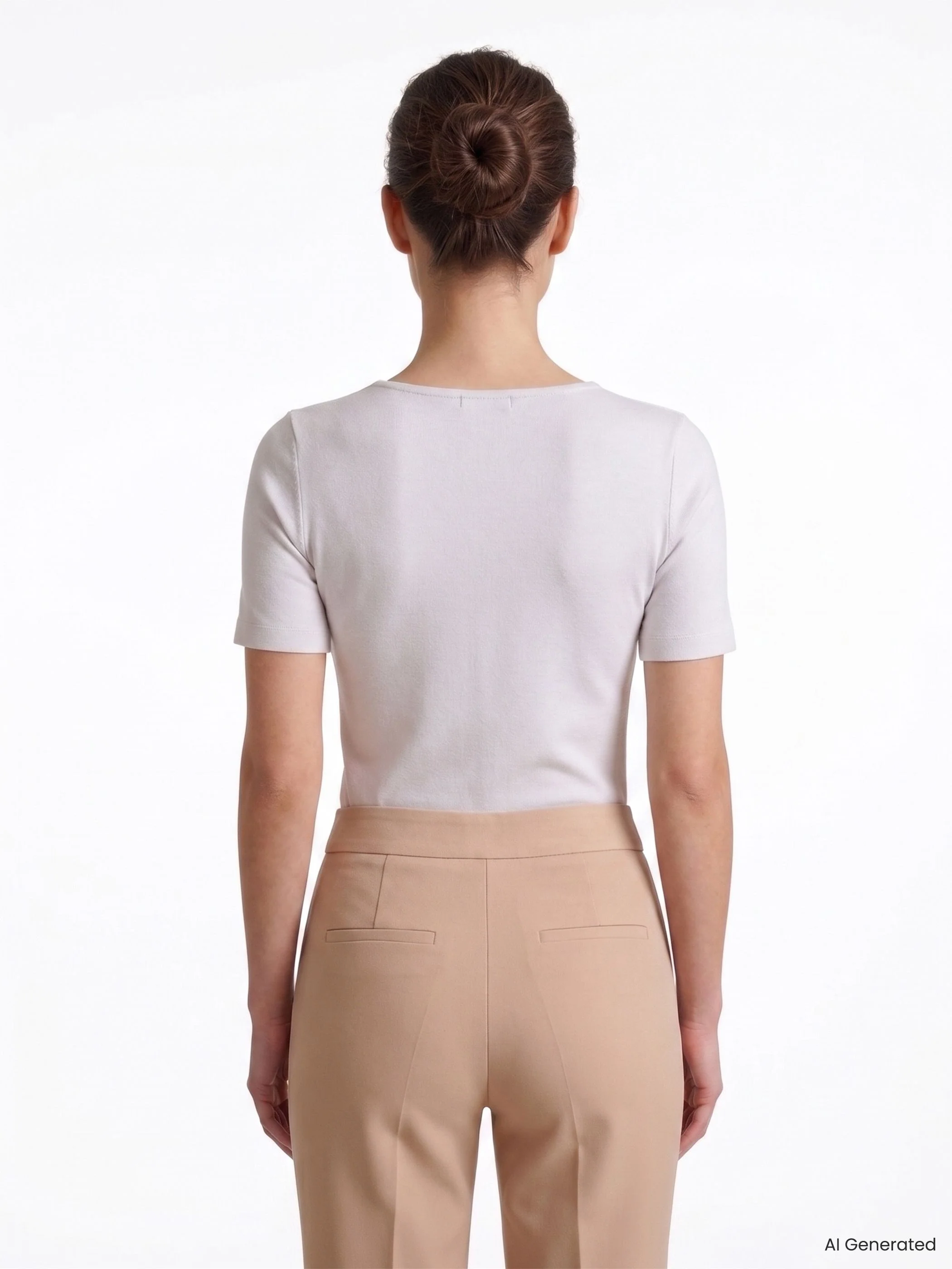 T Shirt Bianca con dettaglio Nodo - Image 2