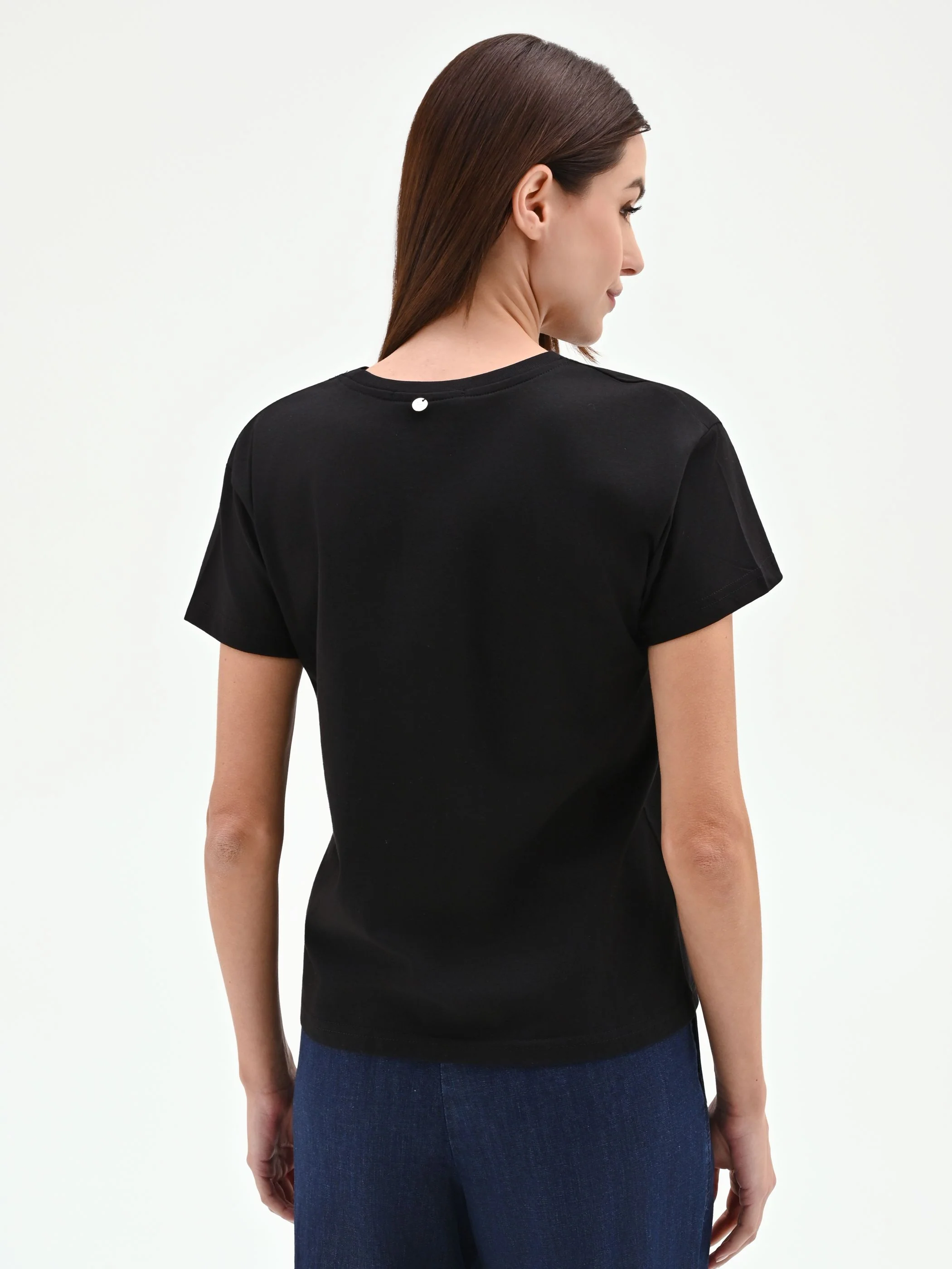T-shirt nera 'The Devil Wears Prada' in cotone - Image 4