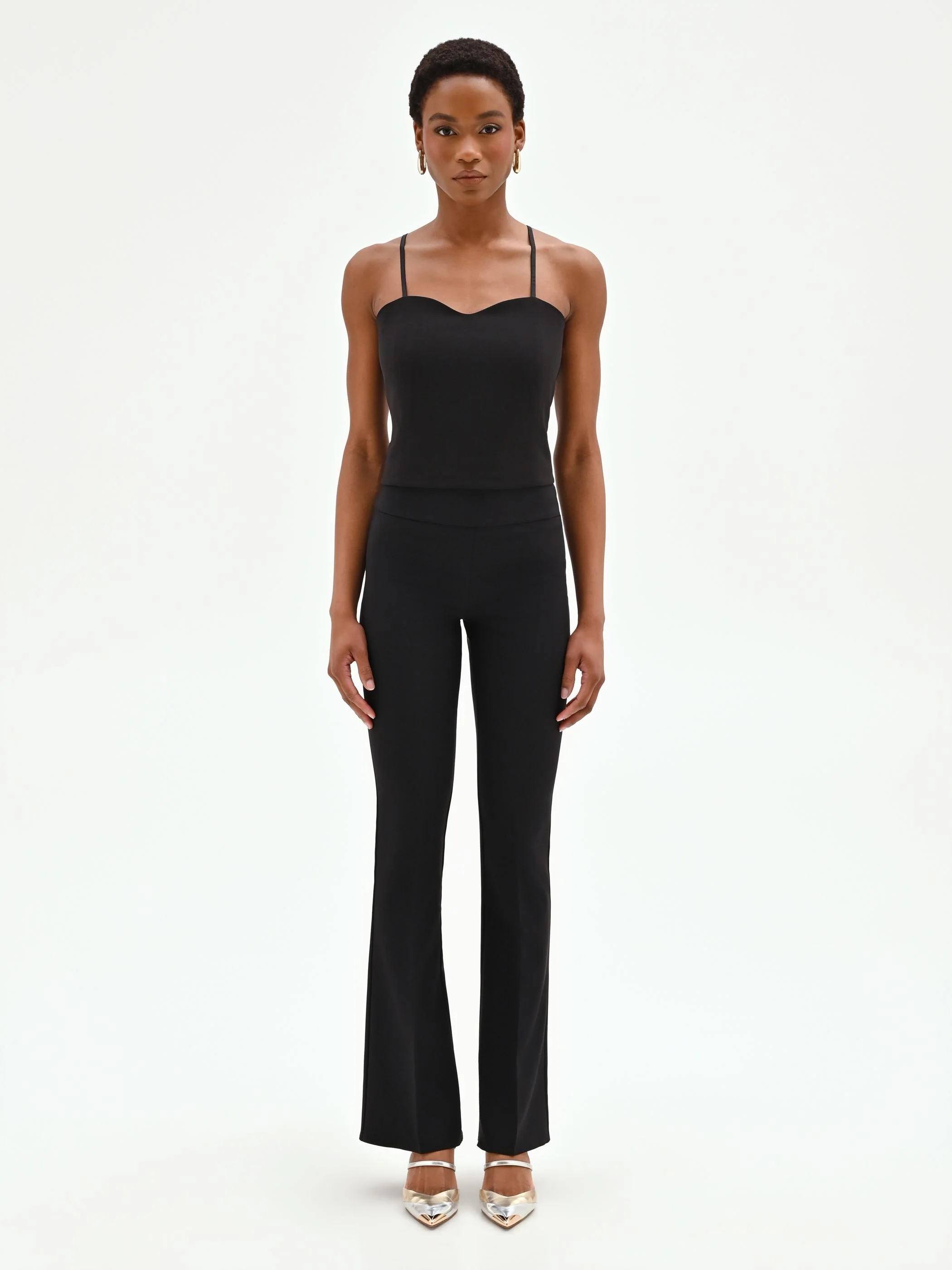 Top bustier nero con doppie spalline - Image 5