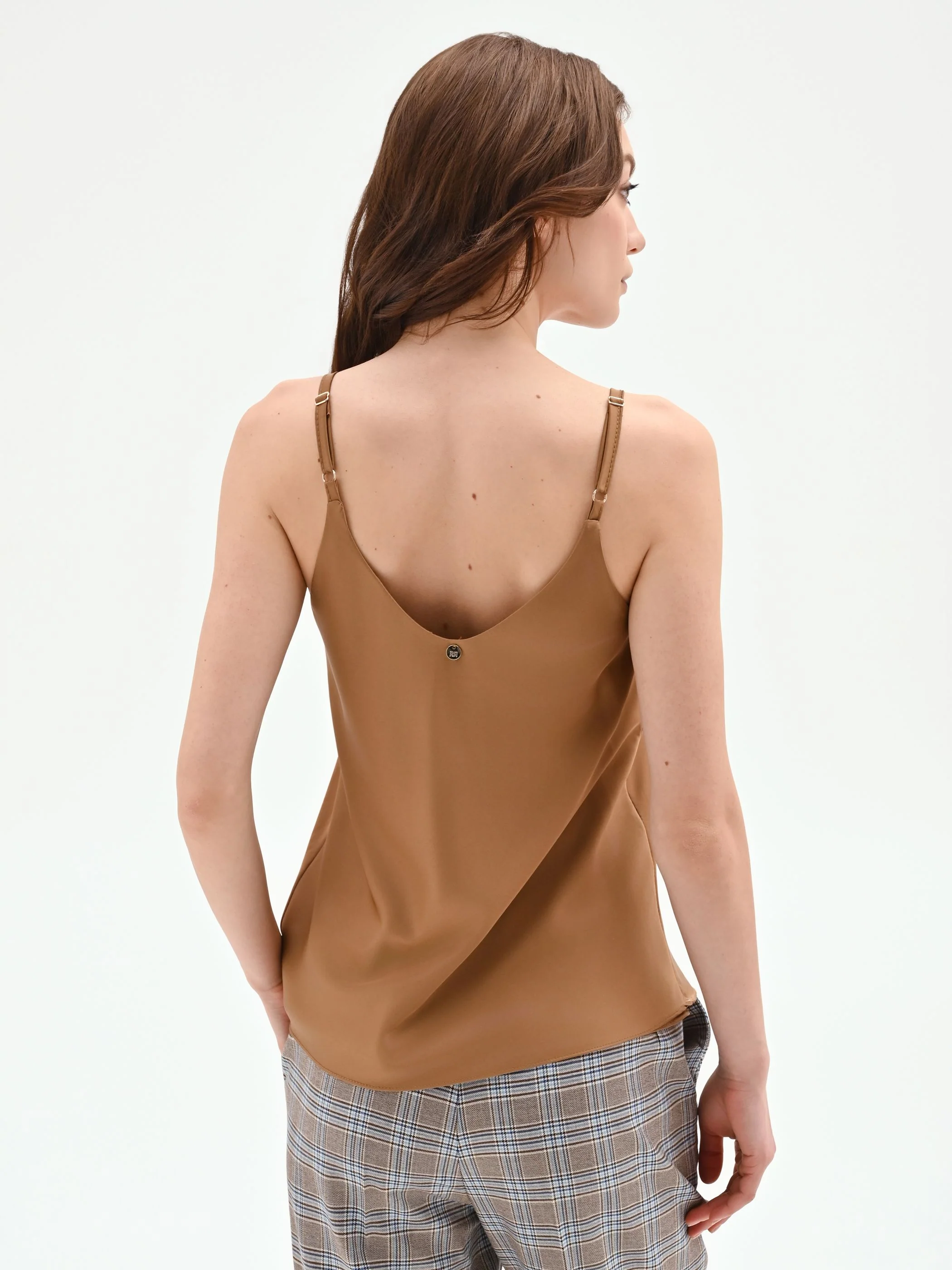 Top in raso color marrone bronzo - Image 3