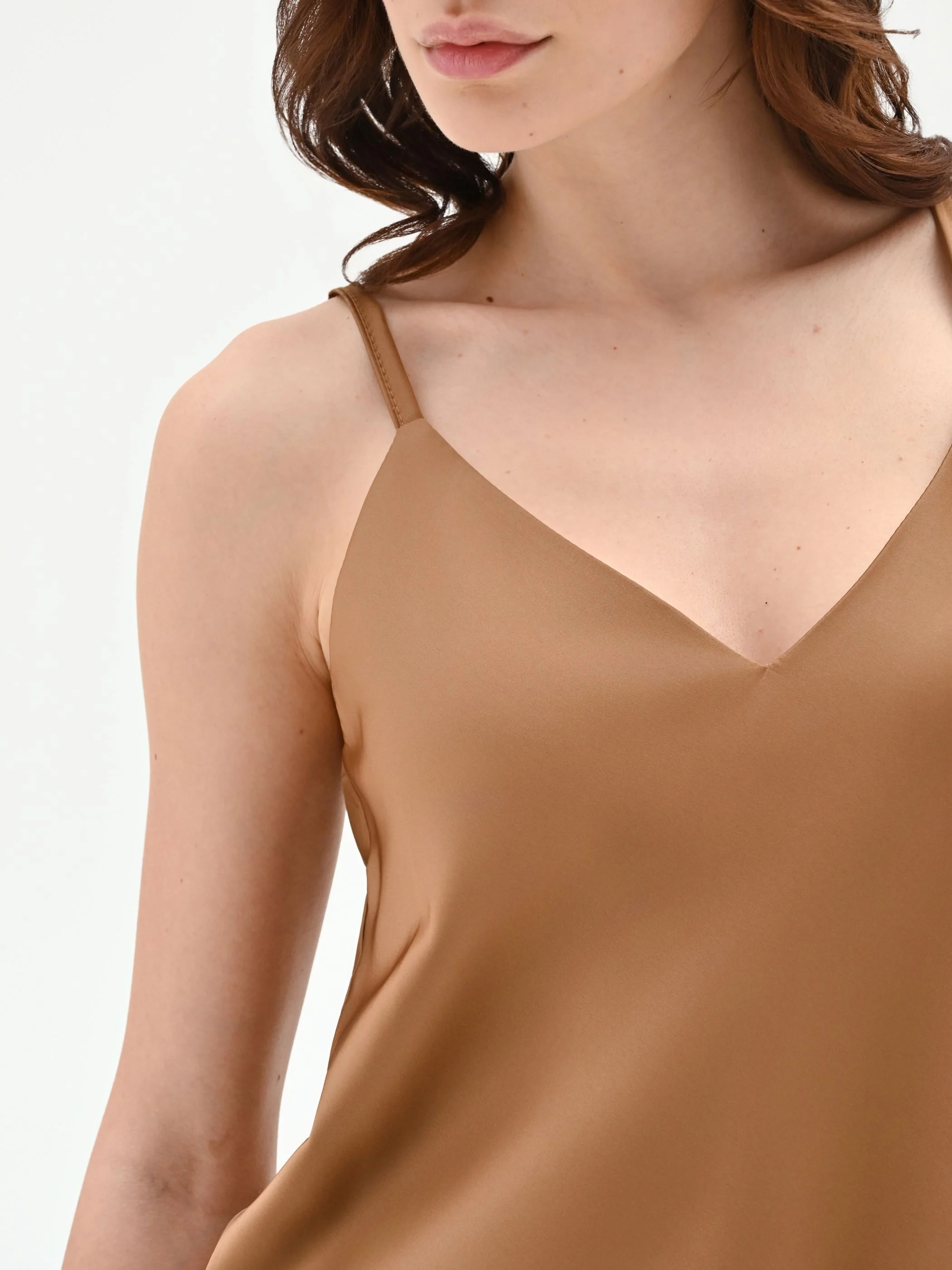 Top in raso color marrone bronzo - Image 4