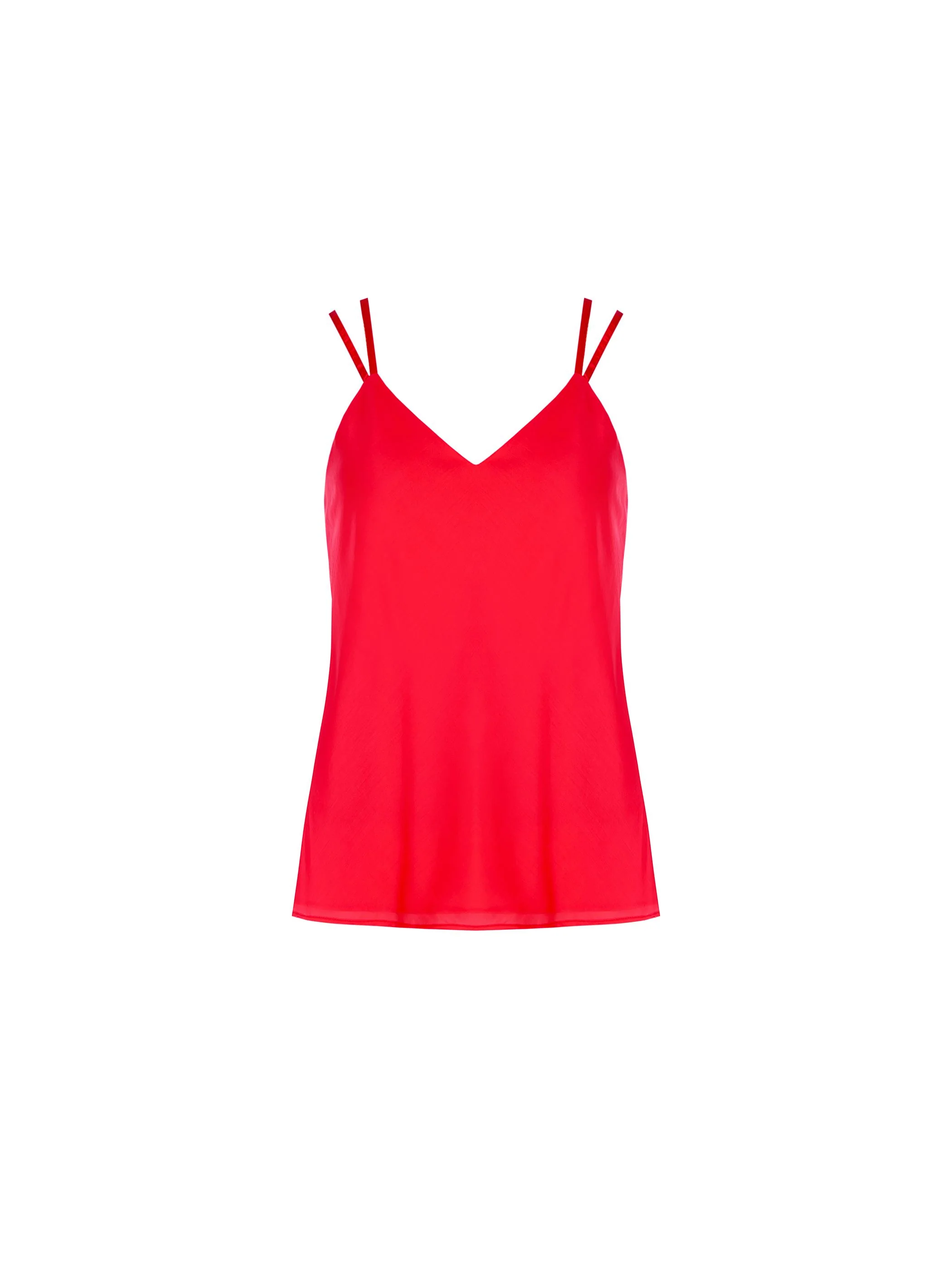 Top rosso fragola con doppie spalline - Image 6