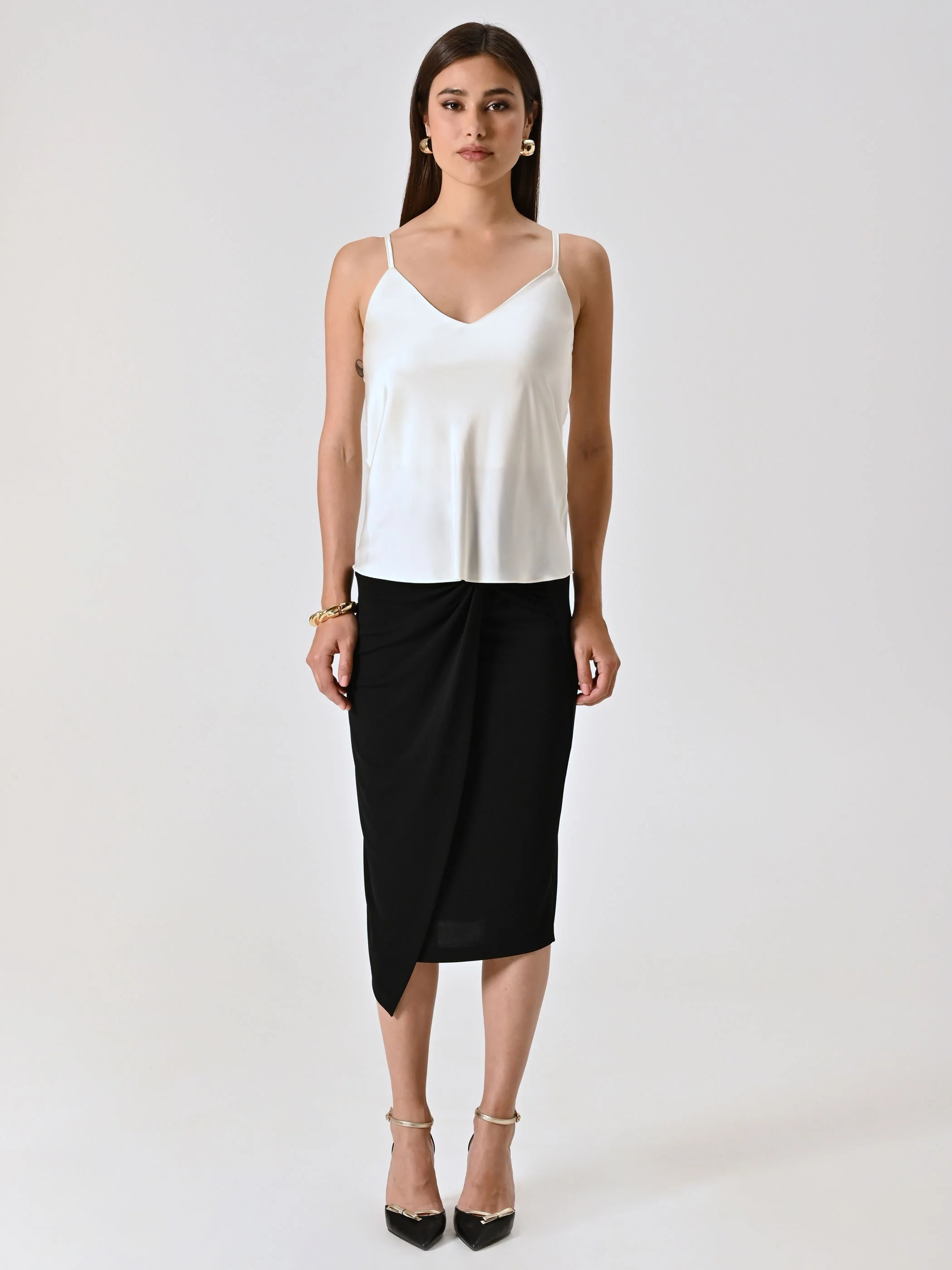Top Spalline Sottili Bianco - Image 3