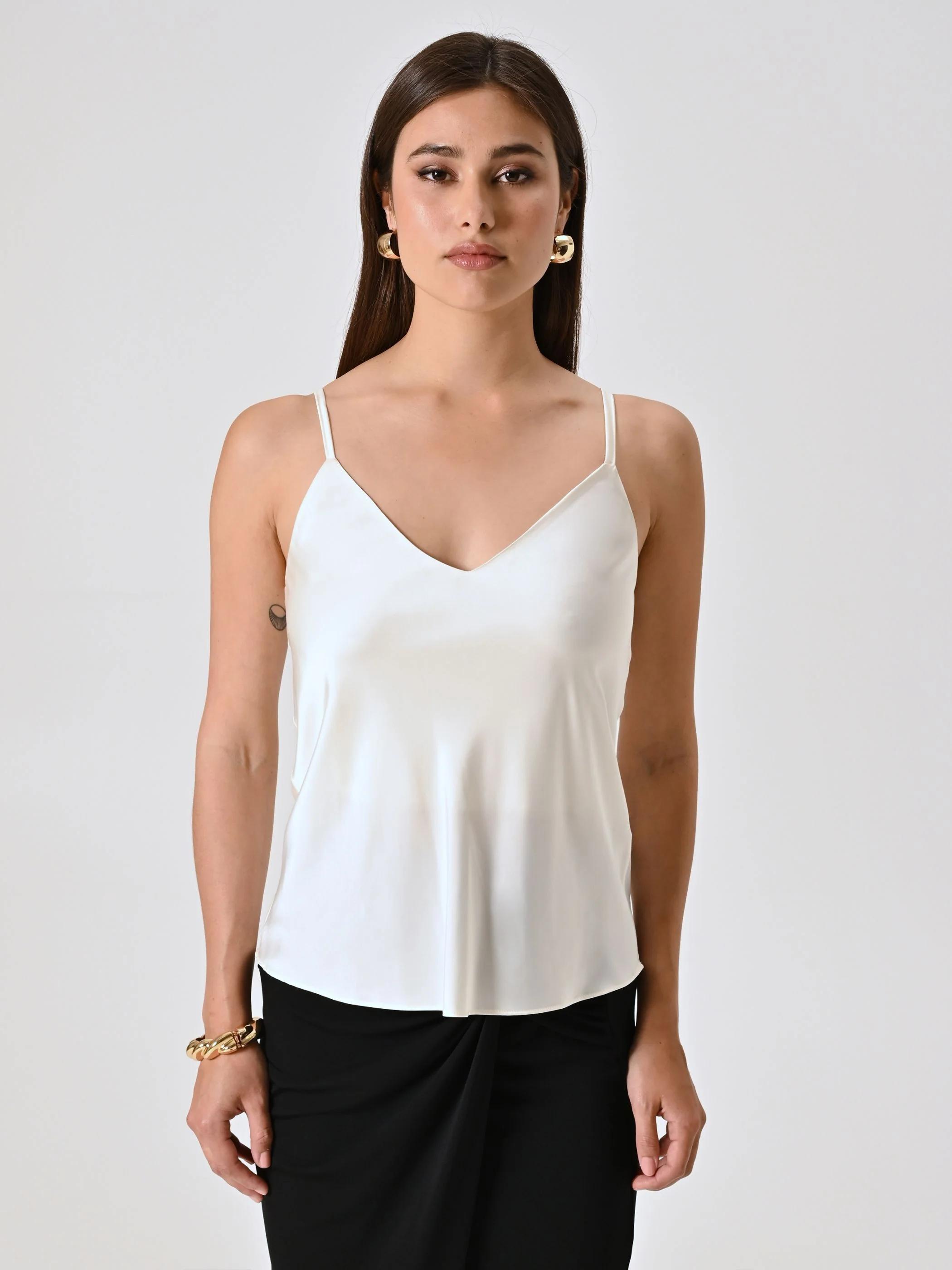 Top Spalline Sottili Bianco - Image 5