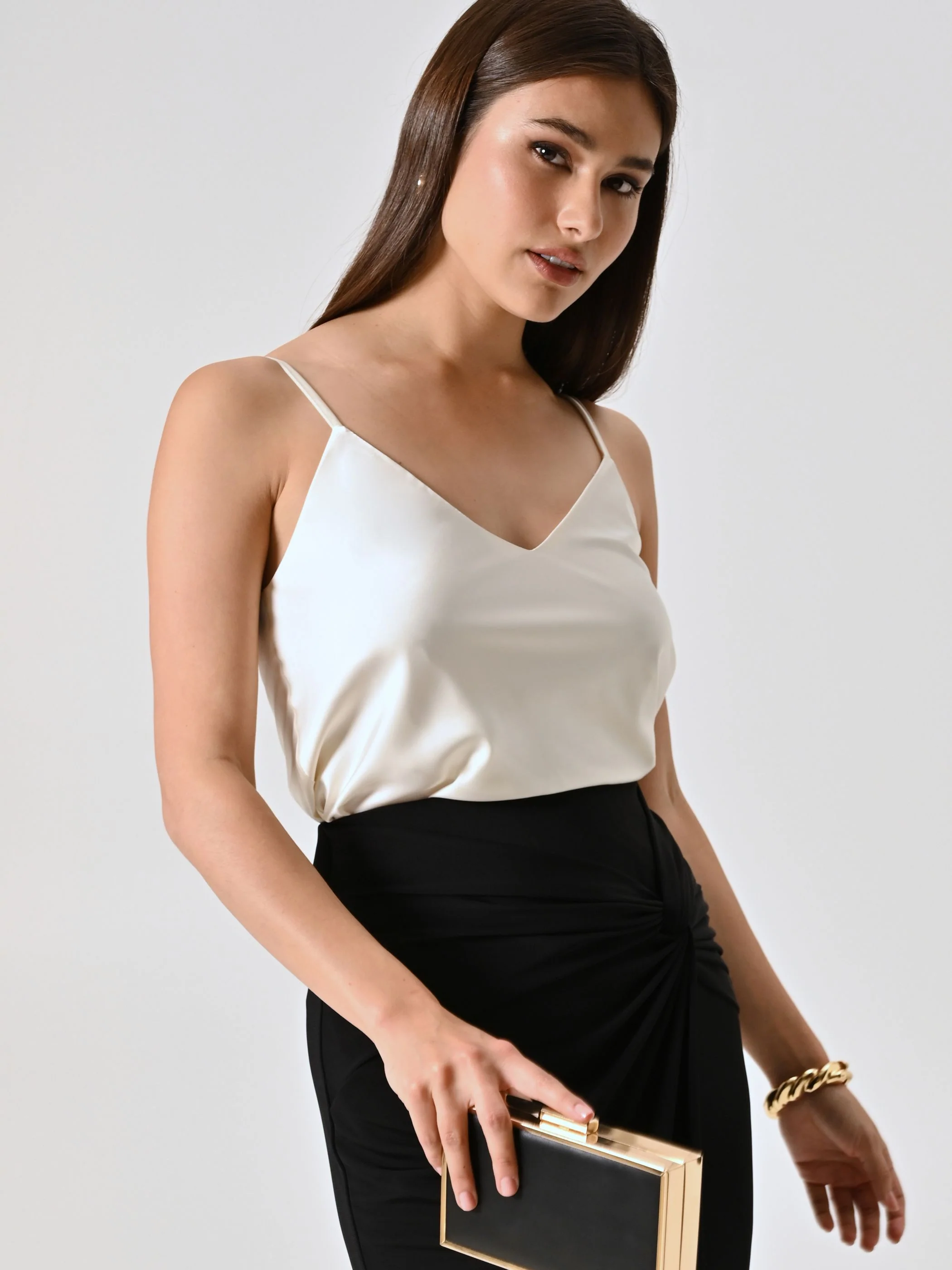 Top Spalline Sottili Bianco - Image 6