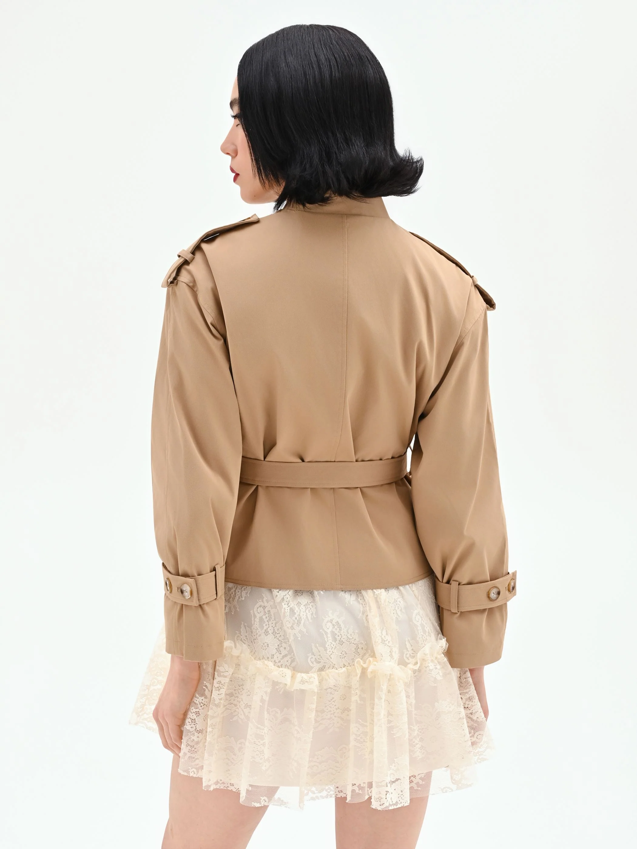 Trench corto over beige - Image 2