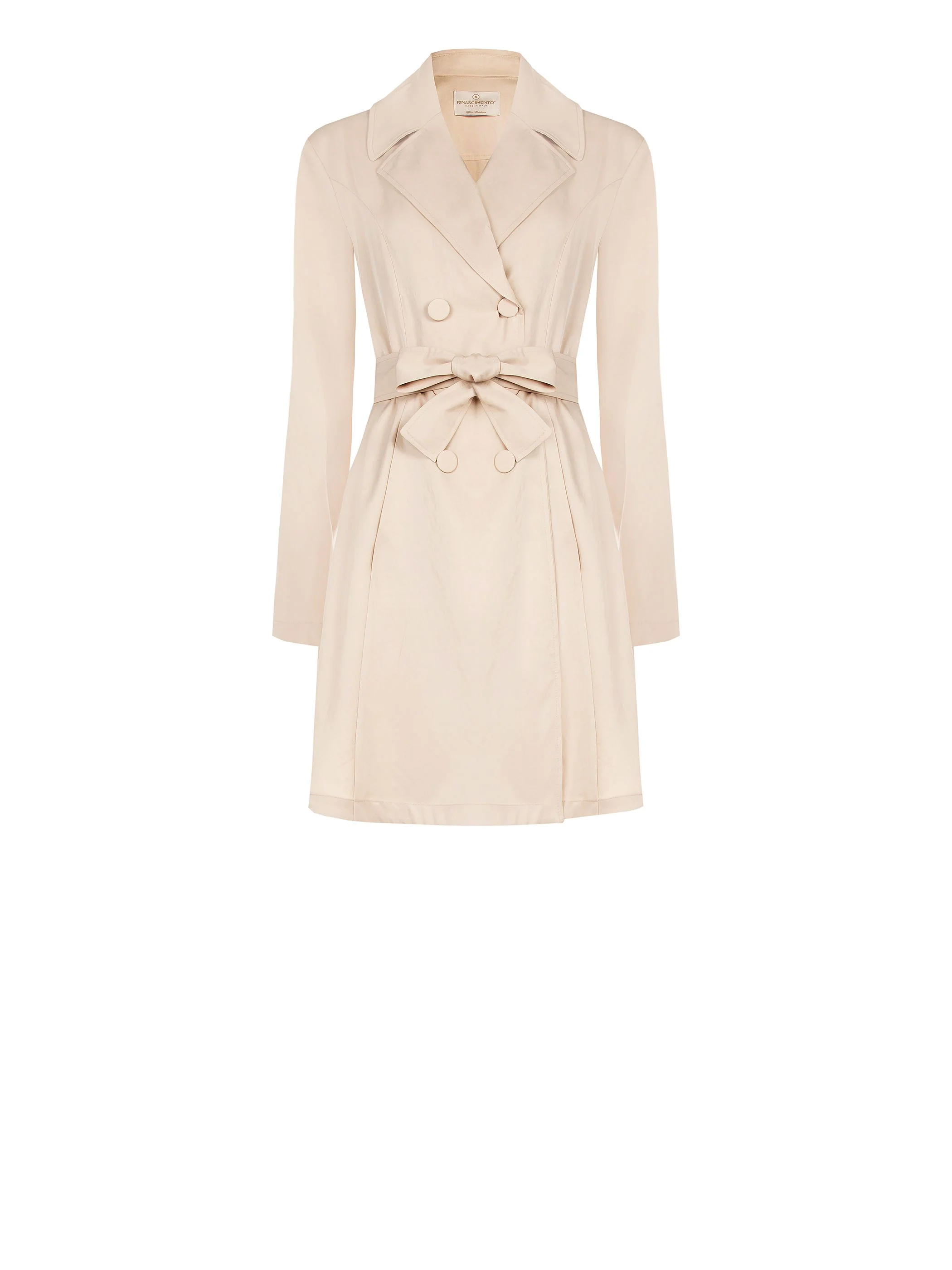 Trench doppiopetto tortora beige - Image 6