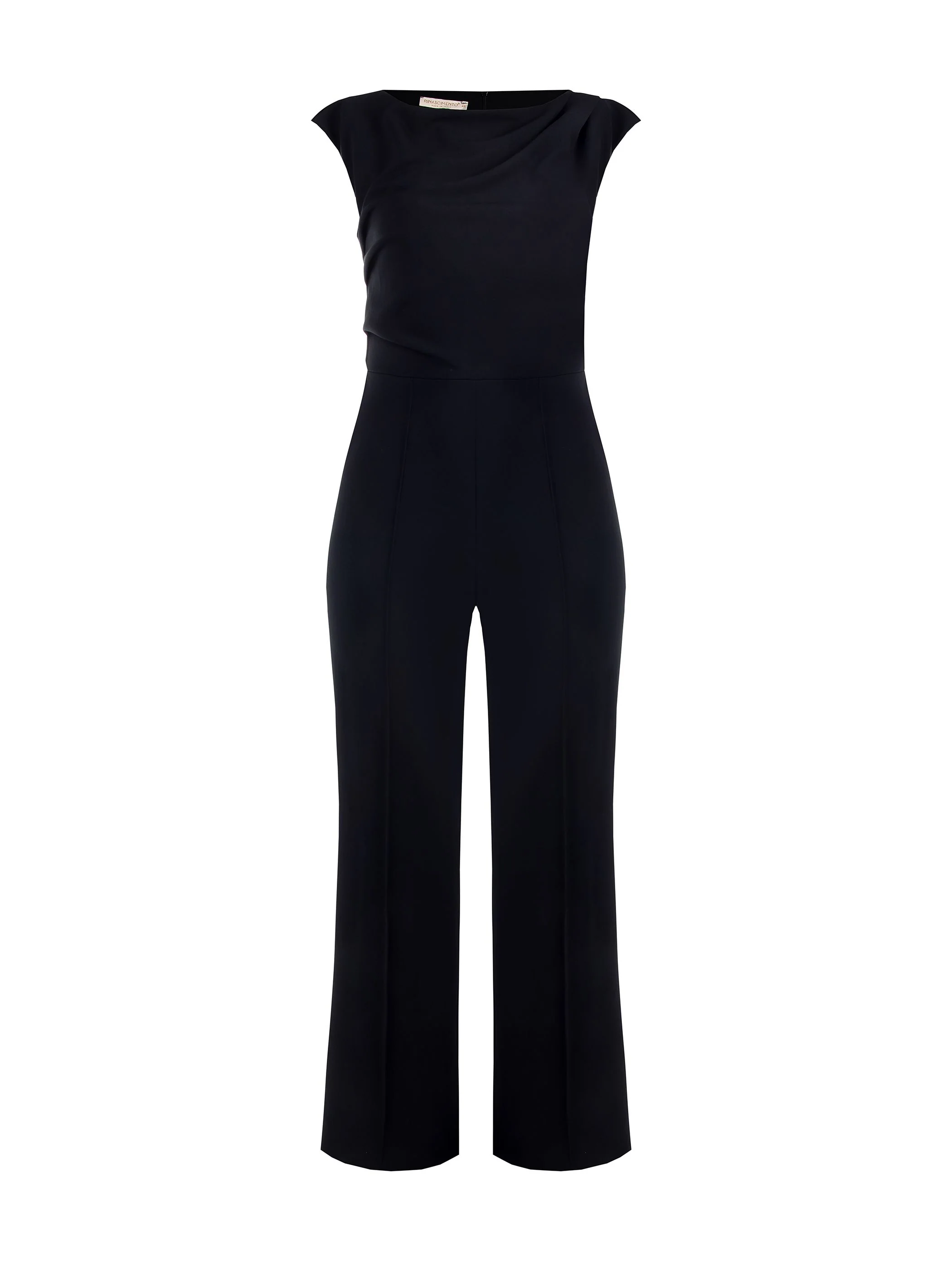 Tuta nera curvy con scollo asimmetrico - Image 5