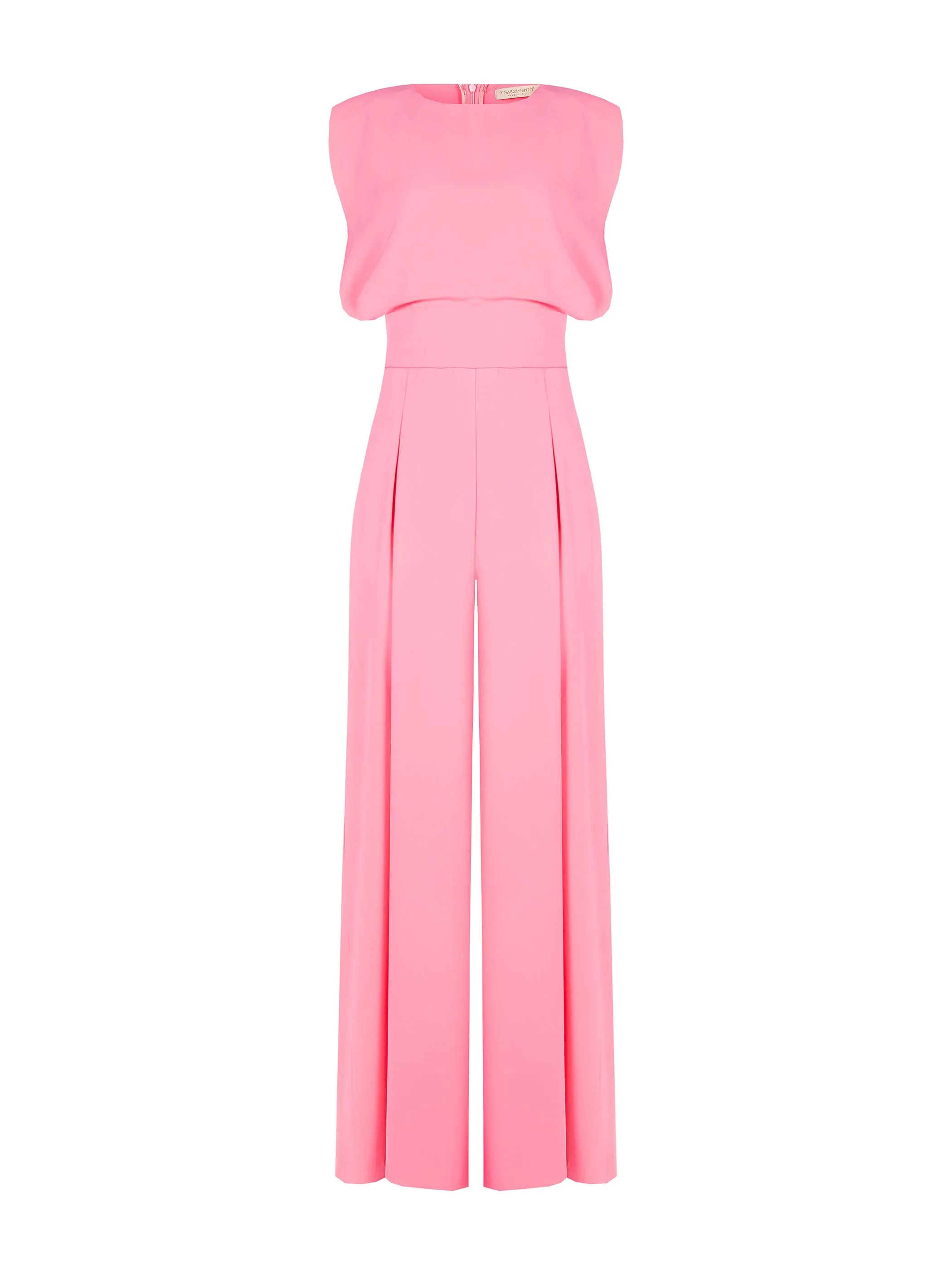 Tuta rosa con pantalone a palazzo - Image 5